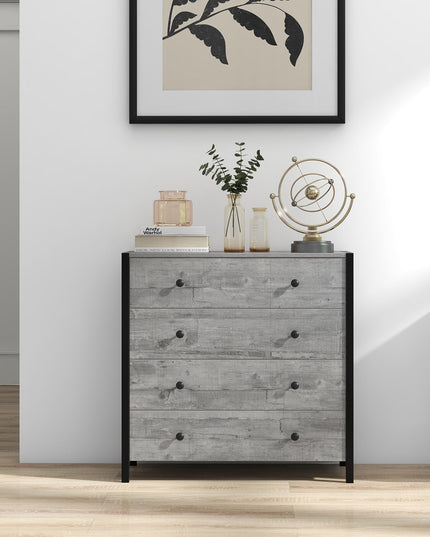 Giantex Dresser for Bedroom with 4 Storage Drawers - Modern Chest of Drawers