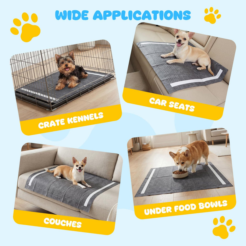 Giantex 150-Pack 24" x 24" Charcoal Dog Pee Pads for Small & Medium Dogs