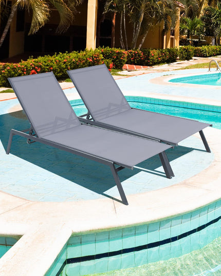 Giantex Patio Chaise Lounge Chair