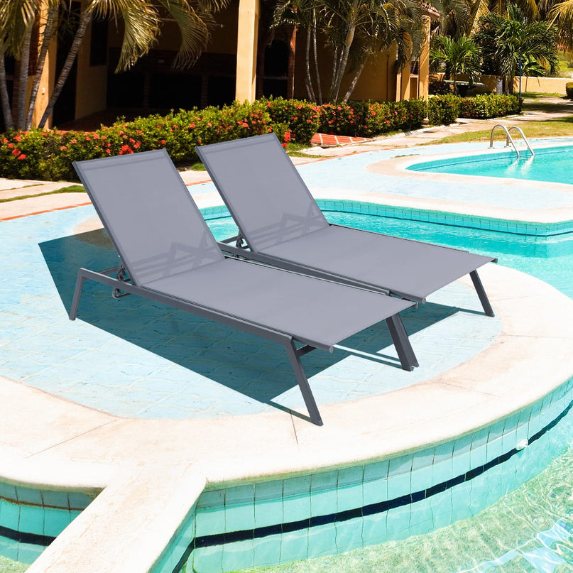 Giantex Patio Chaise Lounge Chair