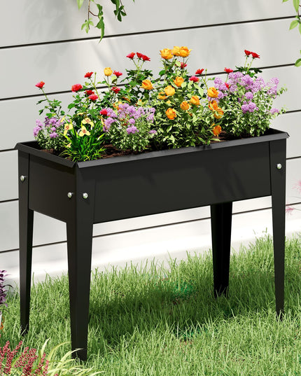 Giantex Metal Raised Garden Bed with Legs(24”x11”x18”)