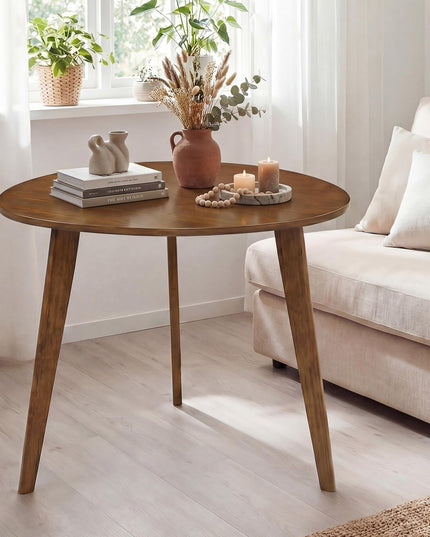Table à manger ronde Giantex de 90 cm pour 4 personnes