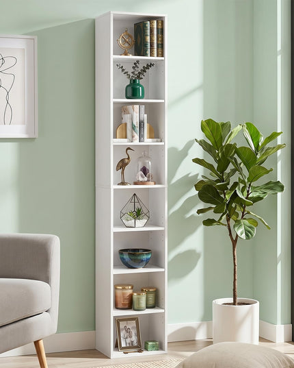 Giantex 8-Tier Slim Media Tower Rack for Home Office
