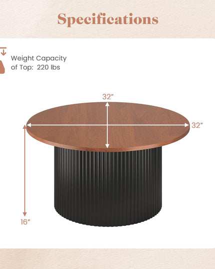 Giantex Round Coffee Table
