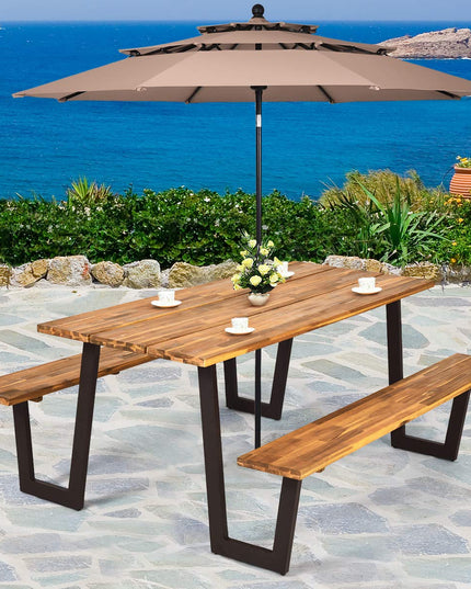 Giantex Picnic Table Bench Set for 6 or 8