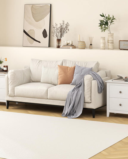 Giantex White and Black Nightstand