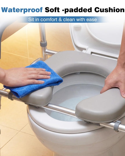 Giantex Raised Toilet Seat with Handles