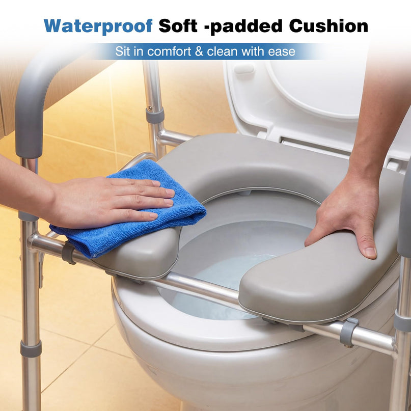 Giantex Raised Toilet Seat with Handles