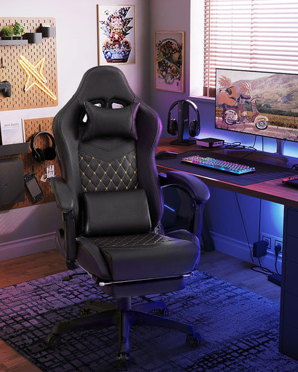 Giantex Gaming Chair High Back Video Game Chair with Footrest