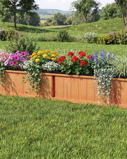 Giantex Outdoor Raised Garden Bed Set of 1/2 (28” x 10” x 10” )