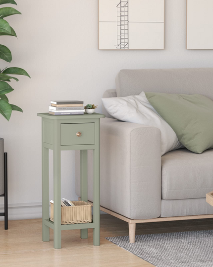 Small End Table | Wooden Slim Side Table for Small Space