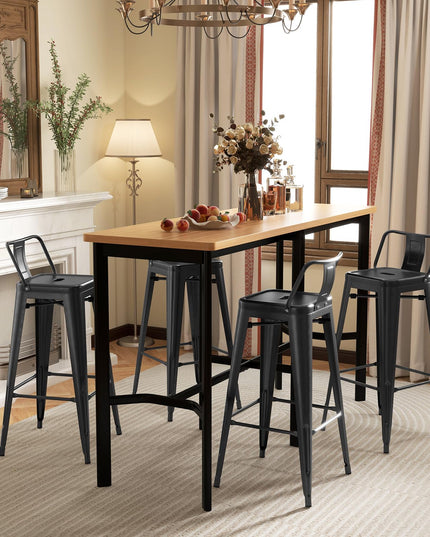 Giantex Metal Bar Stools Set of 4 for Kitchen Island
