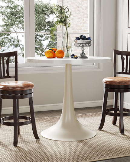 Giantex Swivel Bar Stools Set of 2/4 26"/30" Upholstered Counter Height Bar Chairs with Back