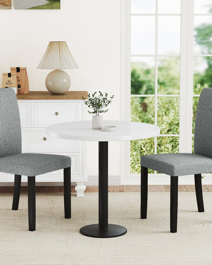 Giantex Upholstered Dining Chairs Set of 2/4 w/Rubber Wood Legs