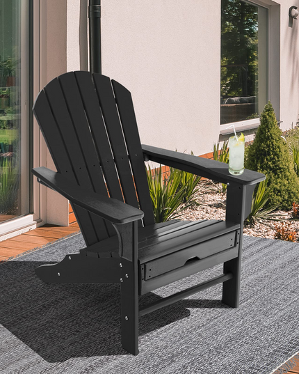 Giantex Adirondack Chair Weather Resistant HDPE Outdoor Fire Pit Chairs