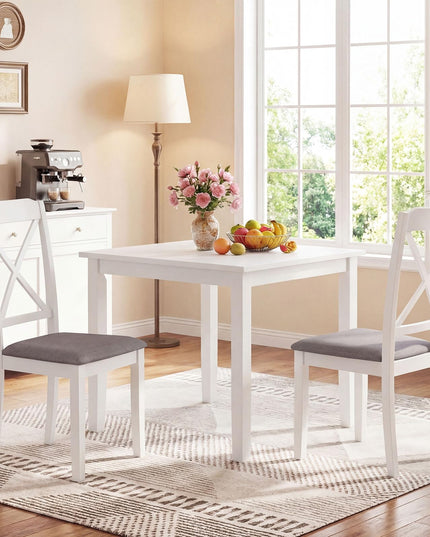 Giantex Rubber Wood Dining Room Chairs with Comfortable Backrest & Padded Seat