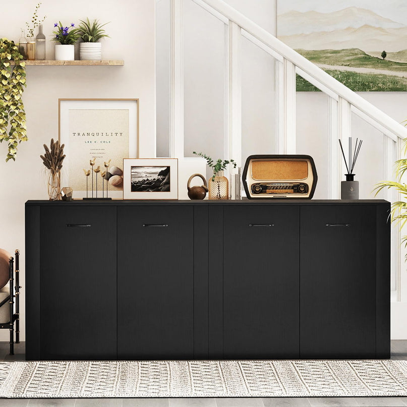 Buffet Giantex 38" avec 2 Portes et 4 Étagères Cubiques