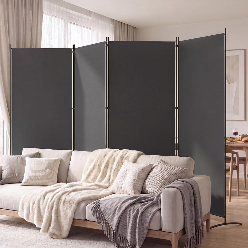 GIANTEX 4-Panel Room Divider Folding Privacy Screen(136" x 71")