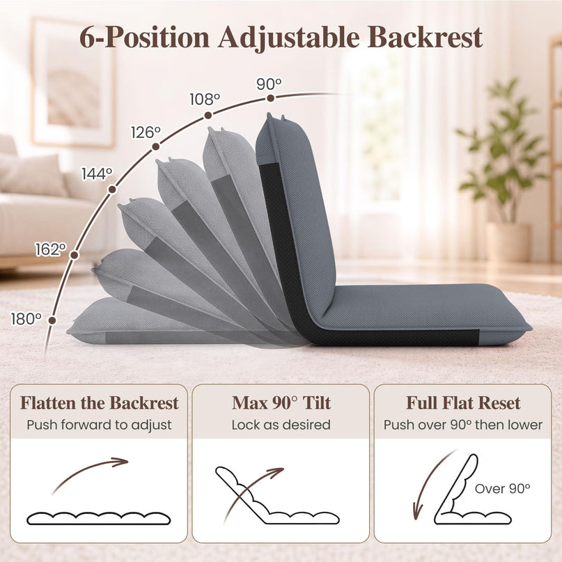Adjustable Mesh Floor Sofa Chair (1/2)