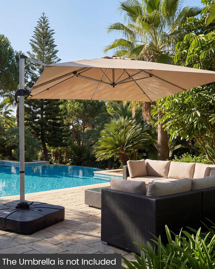 Base de parasol déporté Giantex 375 lb