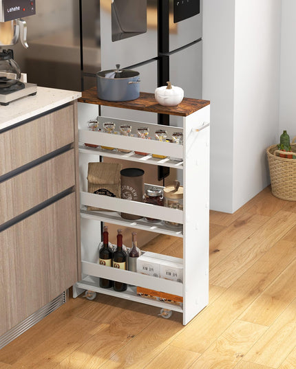 Giantex 4 Tier Rolling Slim Storage Cart