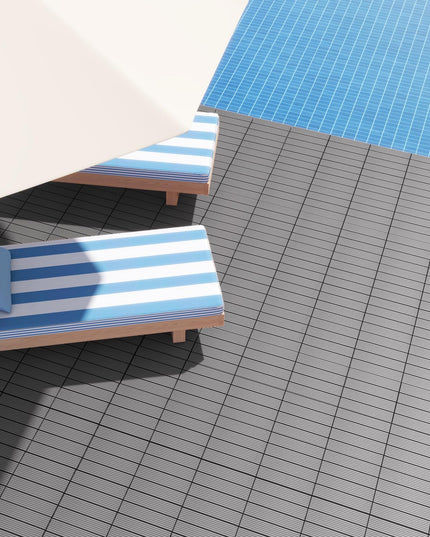Giantex Interlocking Deck Tiles 18/36 Pack - 12 x 12 in Composite Outdoor Flooring Covering All Weather Use