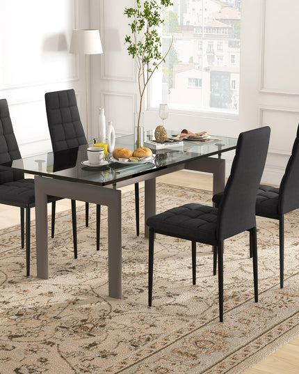 Giantex Dining Chairs Set of 4 Black
