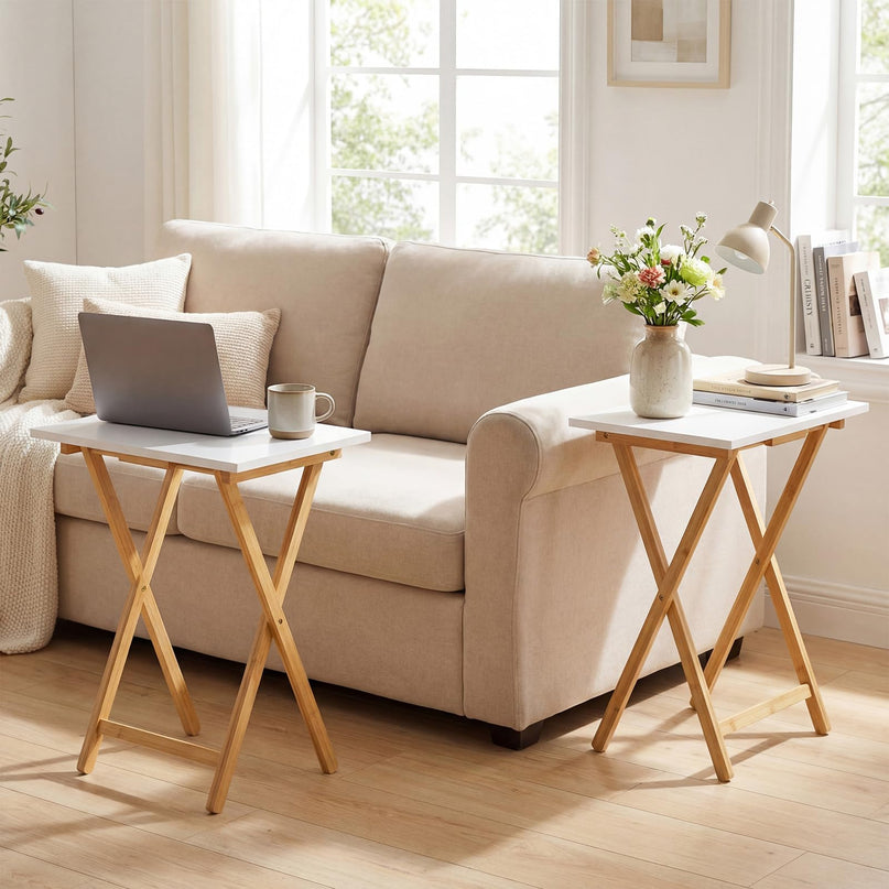 Table plateau TV pliable Giantex pour manger sur le canapé