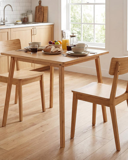 Table à manger Giantex en bambou de 27,5 pouces pour 2 à 4 personnes