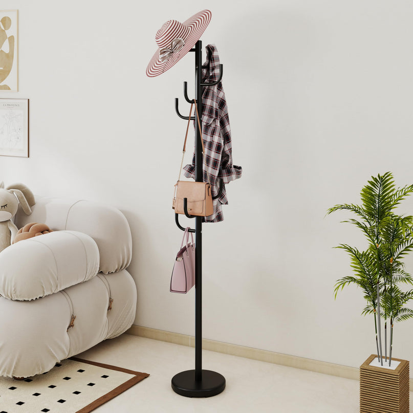 Giantex 69" Metal Coat Rack, 8-Hook Cactus Clothes Stand
