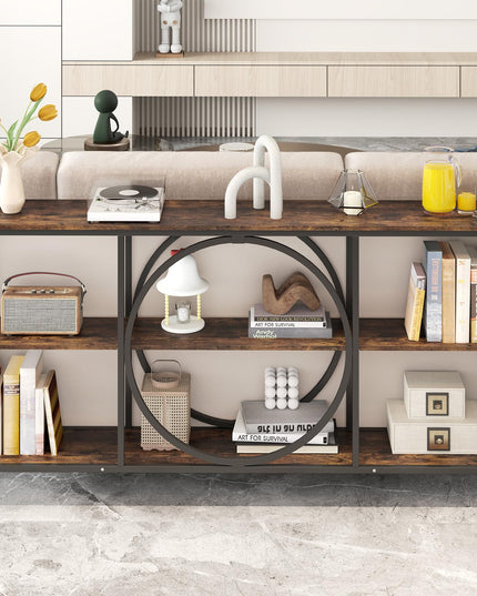 Giantex Narrow Long Console Table 3-Tier Entryway Table