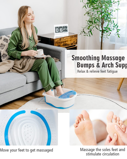 Giantex Foot Spa Bath W/Smooth Bubble Massage