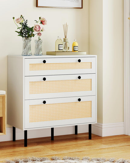 Giantex 3 Drawer Dresser for Bedroom with Anti-toppling Device