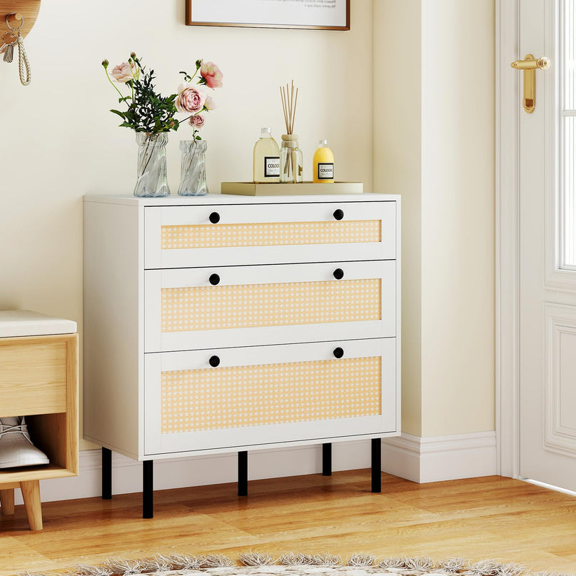 Giantex 3 Drawer Dresser for Bedroom with Anti-toppling Device