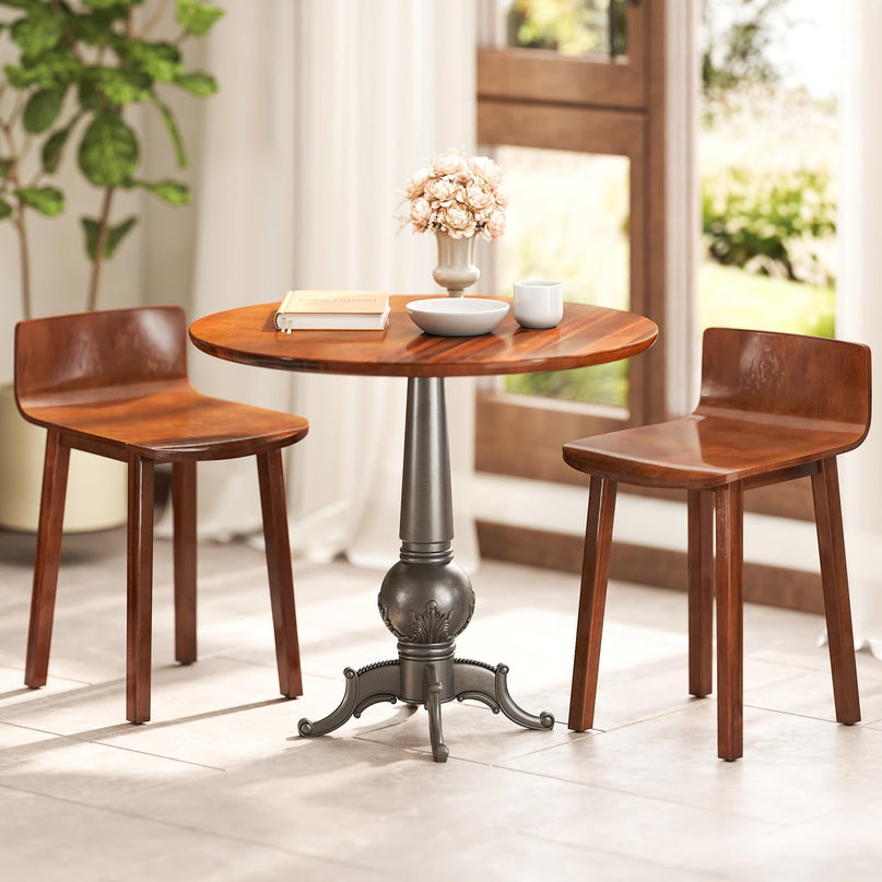 Giantex Wood Dining Chairs Set of 2/4 for Home Living Room