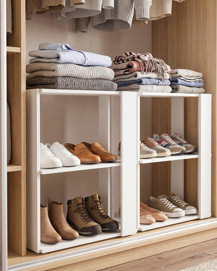 Giantex White Shoe Rack for Closet
