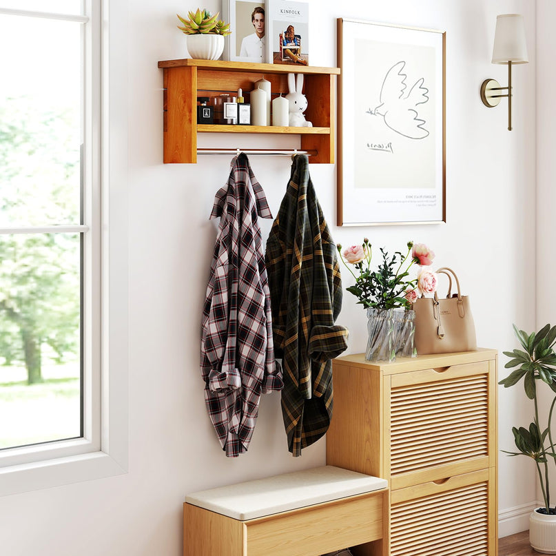 Giantex Bathroom Wall-Mounted Storage Shelf