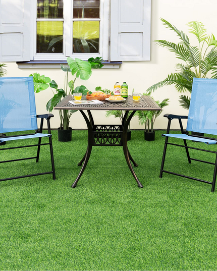 Giantex Patio Chairs Set of 2/4, Folding Patio Chairs for Deck Beach Camping Dining Picnic