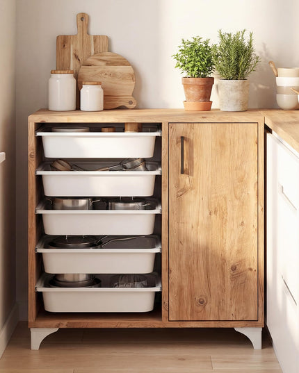 Giantex Buffet Cabinet Sideboard with Plastic Storage Drawer for Kitchen Living Room