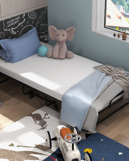 Sturdy and Durable Metal Folding Bed with Mattress