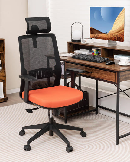 Giantex Big and Tall Office Chair 400lbs, Heavy Duty Ergonomic Mesh Chair with Adjustable Lumbar and 3D Headrest