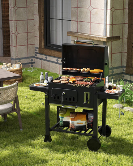 Giantex 24" Charcoal BBQ Grill with Adjustable Charcoal Tray