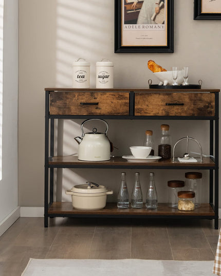 Giantex 3-Tier Entryway Table with Storage - Sofa Side Table