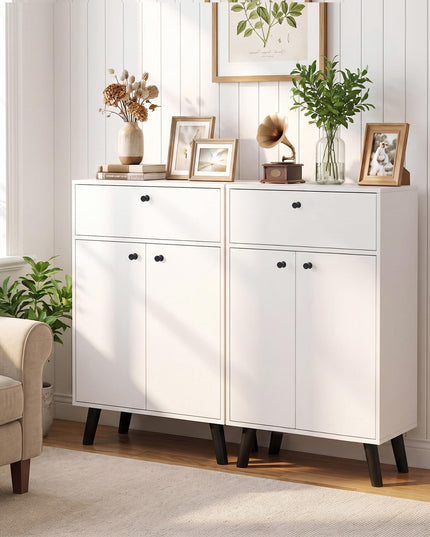 Giantex Kitchen Buffet Cabinet with 1 Drawer 2 Doors & Adjustable Shelf