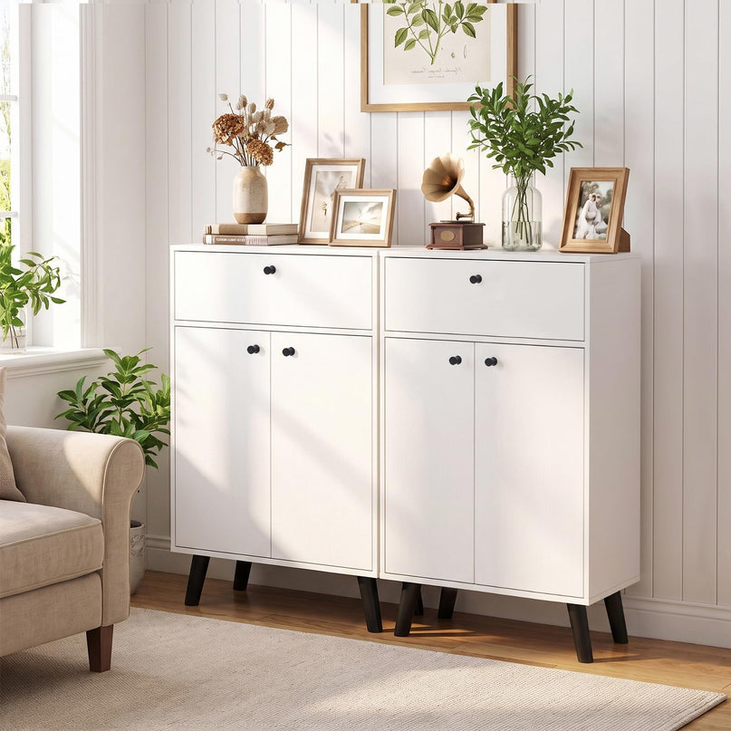 Giantex Kitchen Buffet Cabinet with 1 Drawer 2 Doors & Adjustable Shelf