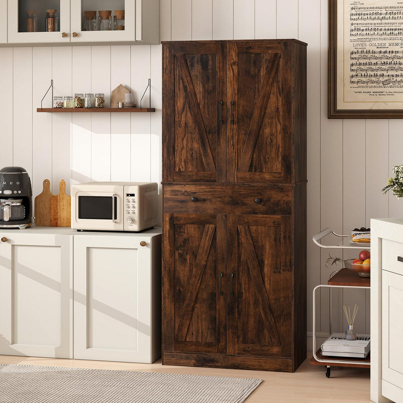 Giantex 72" Tall Kitchen Pantry Cabinet for Living Room