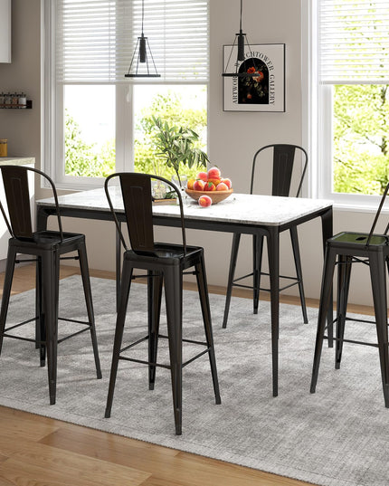 Giantex Metal Bar Stools Set of 4