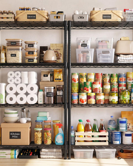 Étagères de rangement Giantex à 4 niveaux | Unité d'étagères métalliques robustes pour cuisine, garage