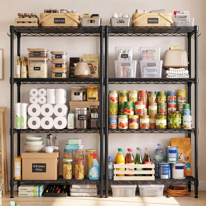 Giantex 4-Tier Storage Shelves | Heavy Duty Metal Shelving Unit for Kitchen, Garage
