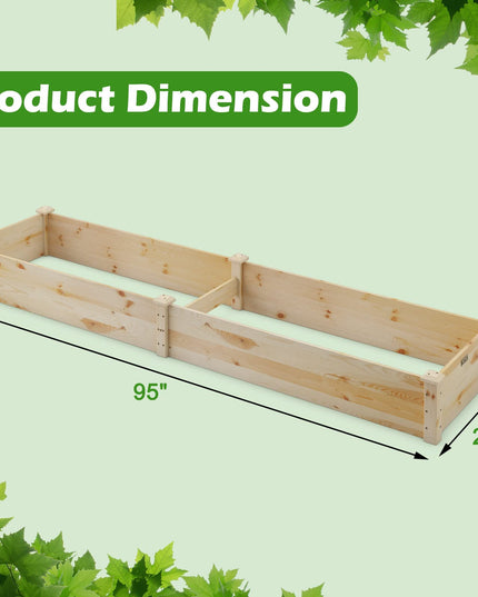 Giantex Wooden Raised Garden Bed